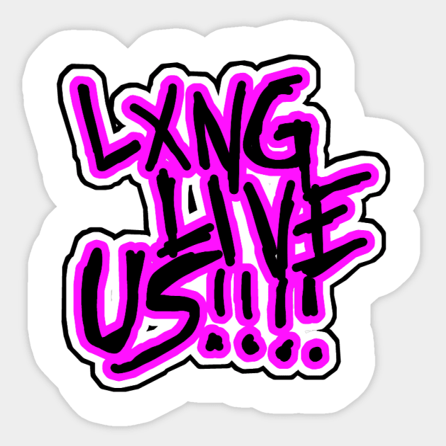 13XD XMY ''BADDYLAND 4'' (LXNG LIVE US) Sticker by KVLI3N